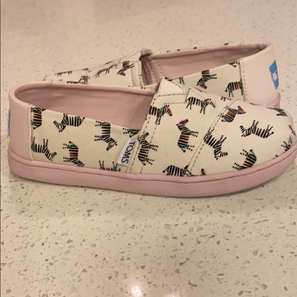 Youth Zebra Print TOMS